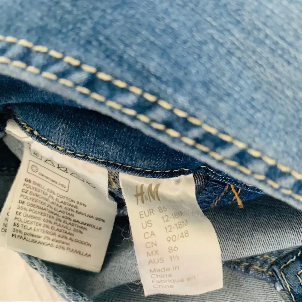 - H&M girls overalls 12-18 M